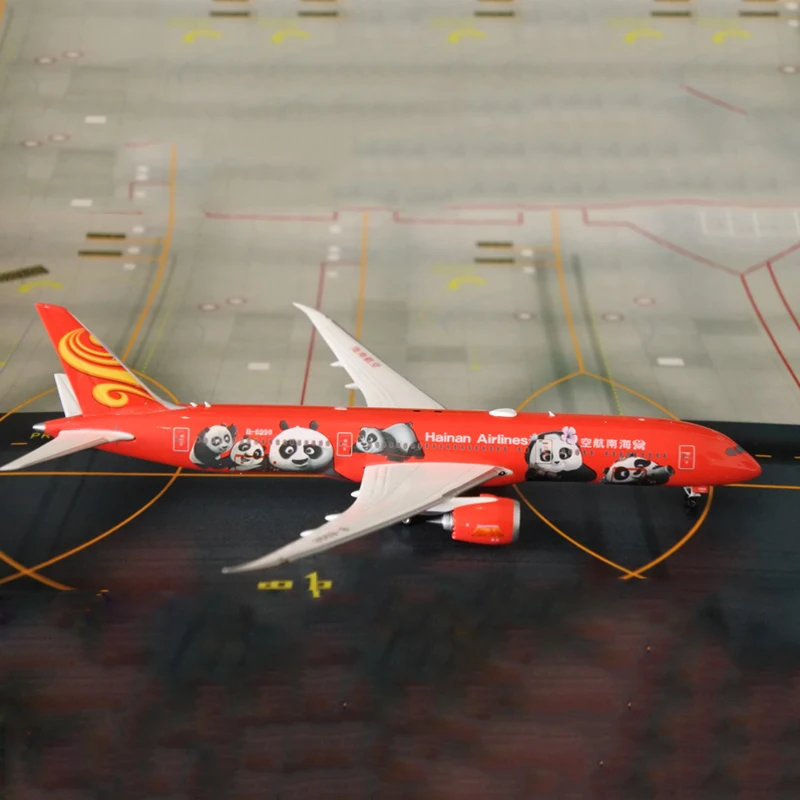 1/400 Хайнань авиакомпаний панда Boeing 787 сплава литья под давлением модель самолета игрушечный самолетик работа colltion подарком как подарок мужу