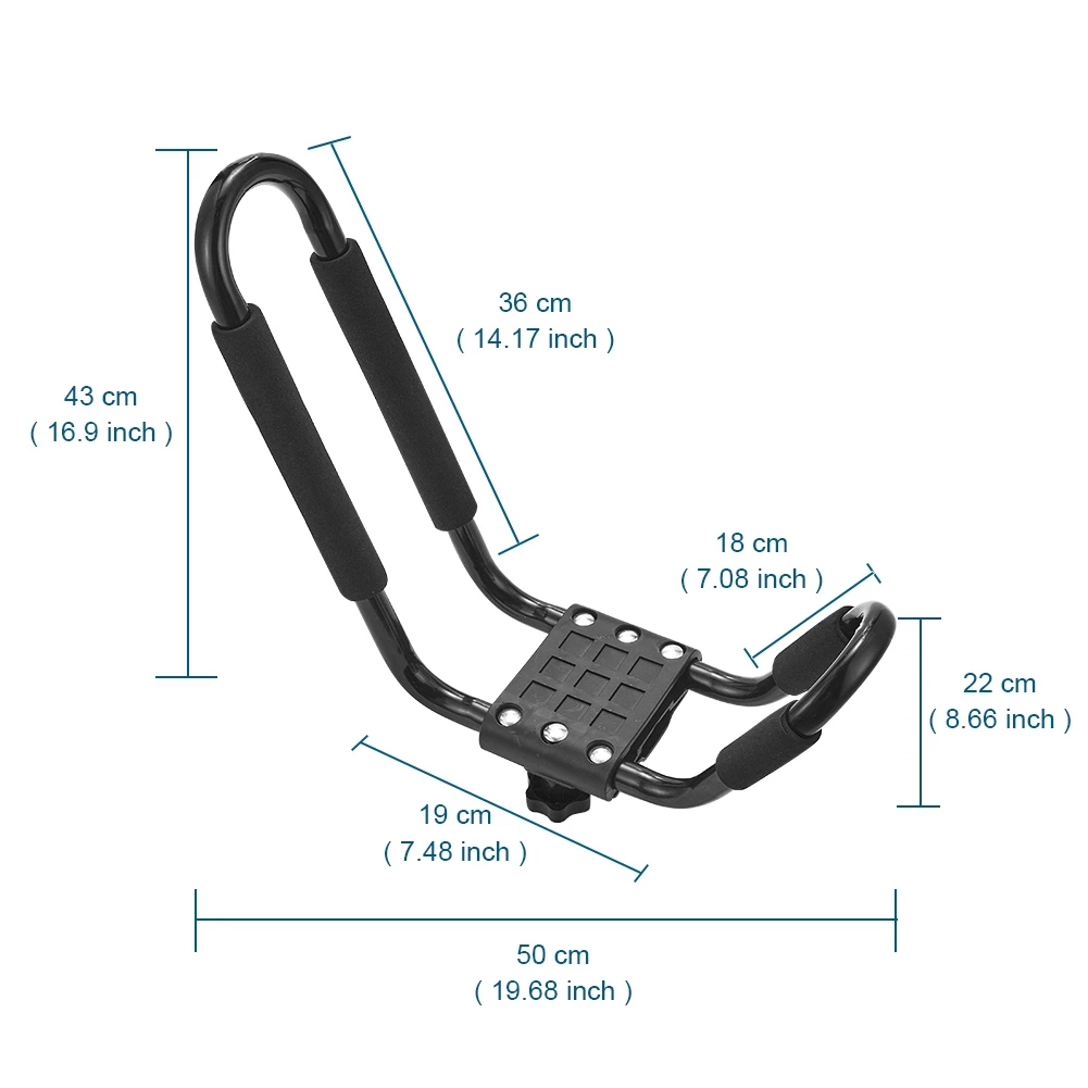 先行予約 DORSAL カヤックラックセット/2個セット Jバーラック カヌー SUP ボードボート ルーフトップマウント クロスバー用  その他マリンスポーツ用品