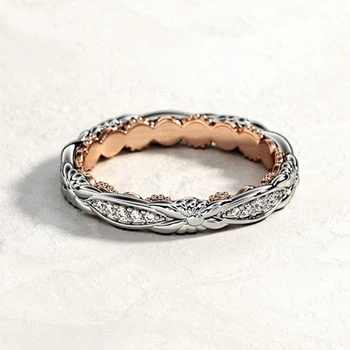 

Huitan Simple Classic Women Finger Ring Low-key Simple and Elegant Design Wedding Party Daily Wearable Stylish Ring Jewelry