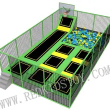 Экспортируется в Того батут парк с пенной ямой и баскетбольной зоны HZ-LG080