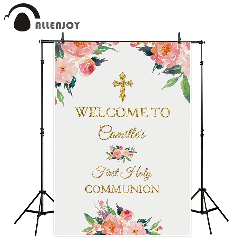 Allenjoy Photography Background Spring Flower Easter Baby Newborn Holy Communion Backdrop Decoration Photophone Photocall Props Background Aliexpress