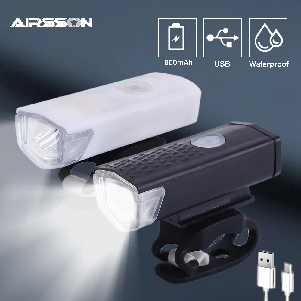 

Bike Light USB Rechargeable 300 Lumen 3 Mode Bicycle Front Light Lamp Waterproof Bike Headlight Outdoor Cycling LED Flashlight