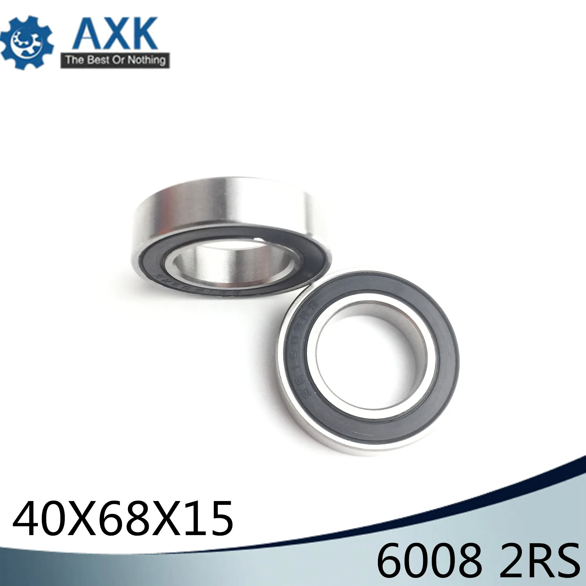 6008RS Bearing ABEC-3 (2 PCS) 40*68*15 mm Deep Groove 6008-2RS Ball Bearings 6008RZ 180108 RZ RS 6008 2RS EMQ Quality