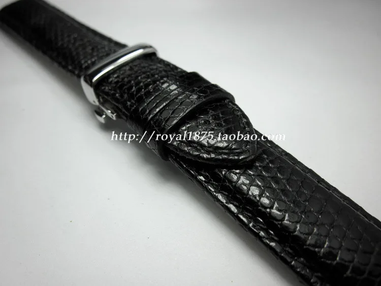 

18mm 20mm 21mm Black Brown Top Grade Lizard pattern Genuine Leather Watch Strap Free Delivery Butterfly buckle Upscale Bracelet