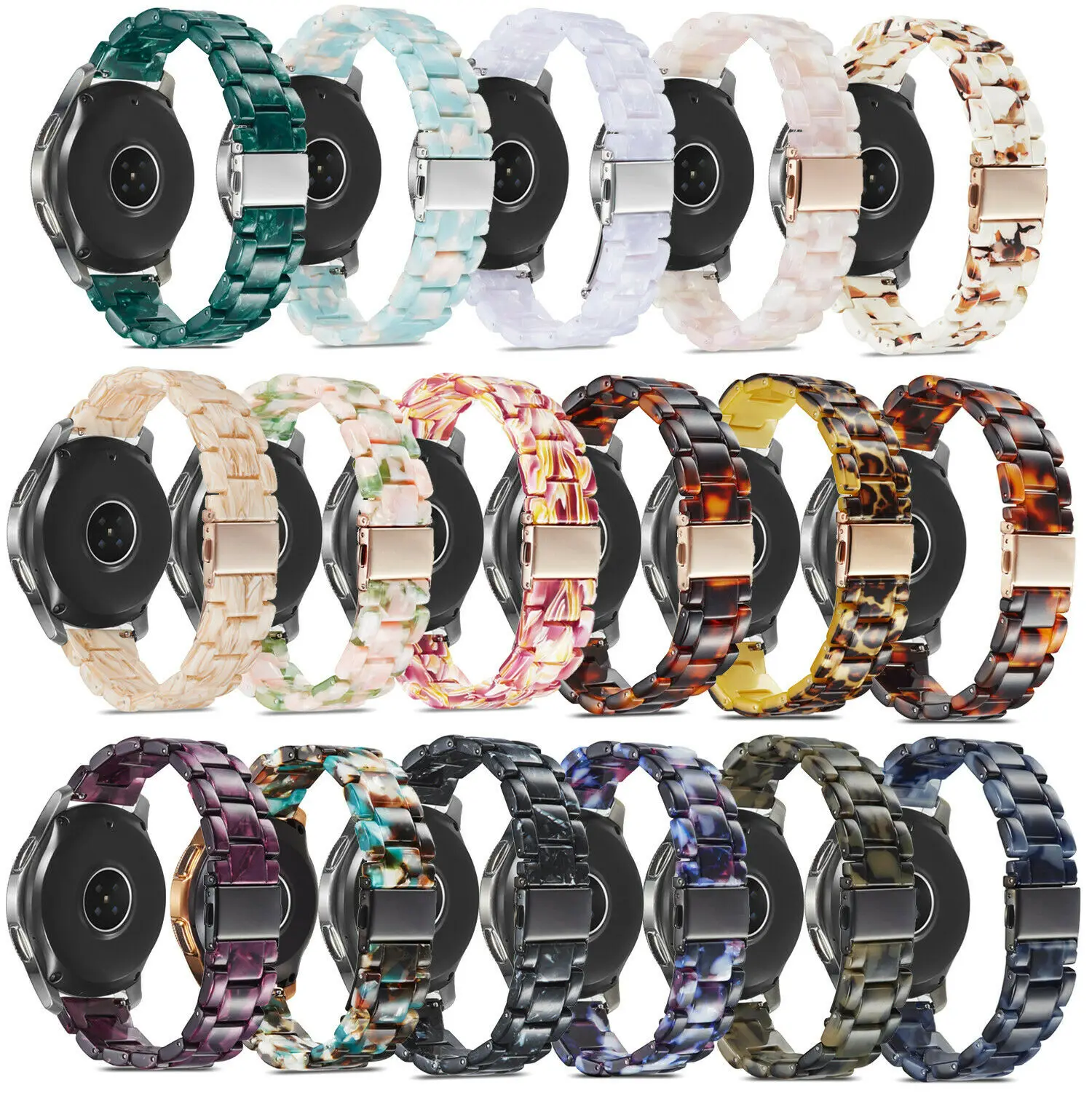 22 мм Универсальный Цветной полимерный ремешок для samsung Galaxy Watch 46 мм gear S3 Band Amazfit/huawei Watch GT 2/Pebble Time ремешок