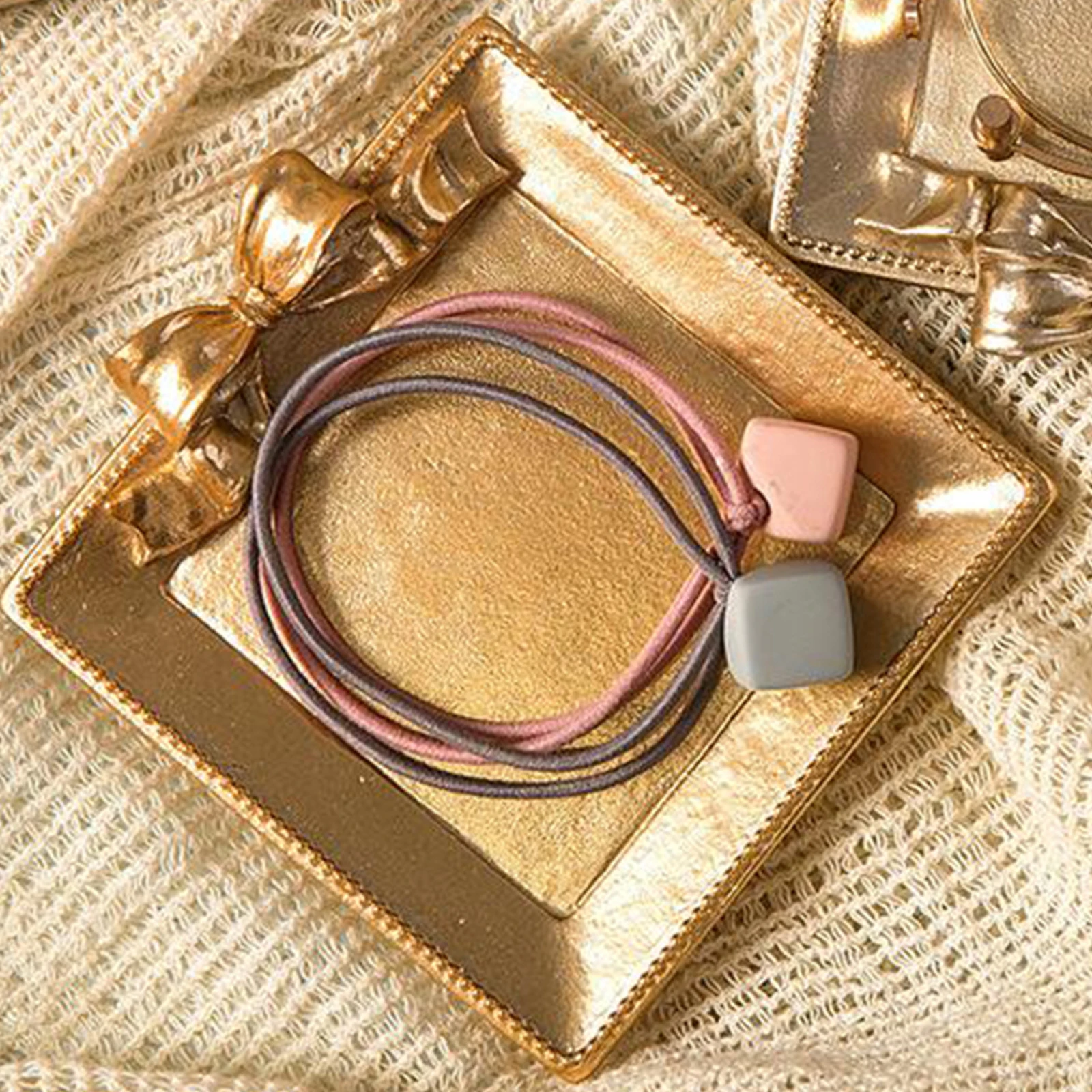 Decorative Retro Jewelry Tray Nordic Decorative Photography Accessories for Christmas, Wedding Decor