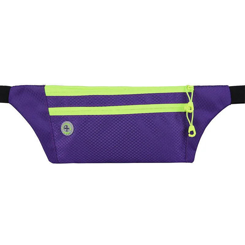 Противоугонный ремень для бега 6,5 дюймов держатель для телефона сумка для бега на открытом воздухе велосипедная Сумка-Пояс водонепроницаемая сумка для тренажерного зала фитнеса карман - Цвет: Purple