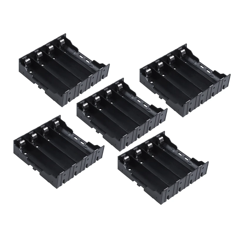 

5Pcs Li-ion DIY Battery Plastic Case Holder for 4x3.7V 18650 Battery