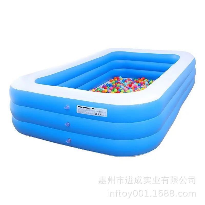 large rectangular inflatable pool