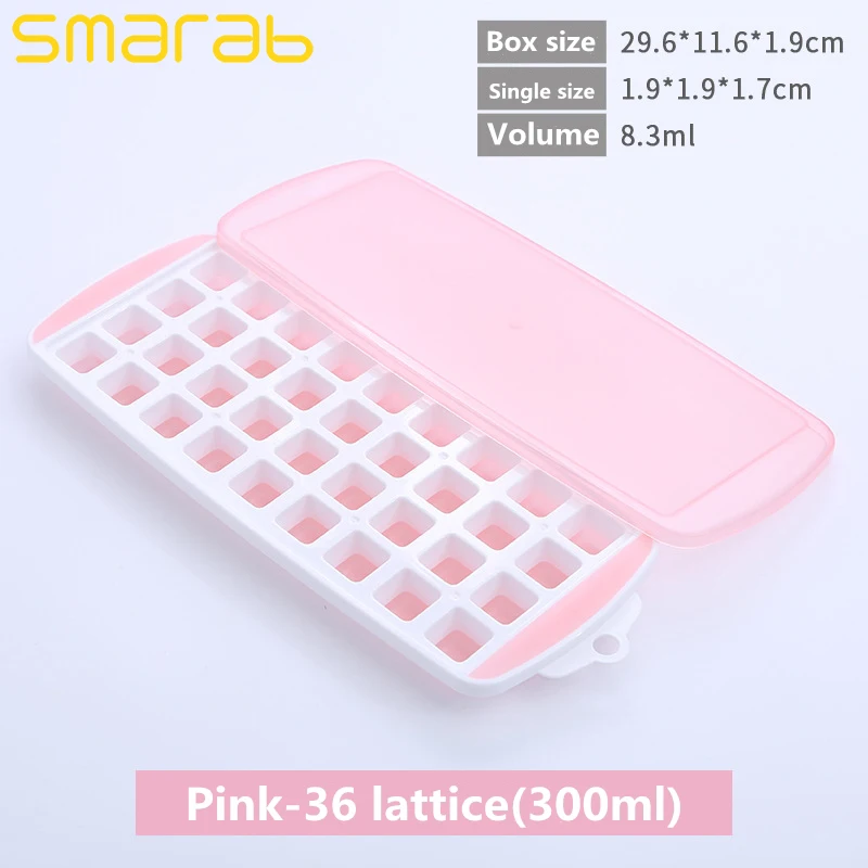 Pink-36 lattice 21/36 форма для мороженого с крышкой, сделай сам, форма для шоколада, креативная силиконовая форма для льда, поднос для кухни, форма для мороженого, конфет, торта - Цвет: Pink-36 lattice