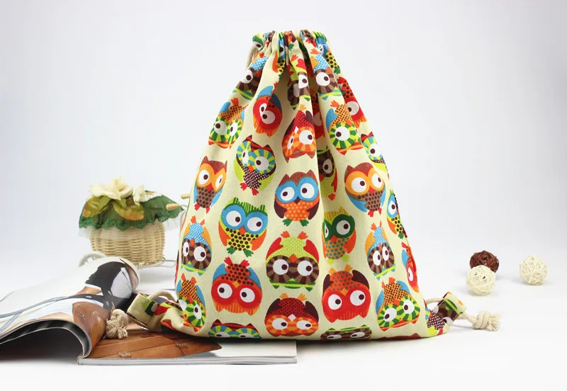 CellDeal холщовые сумки с принтом Совы высокого качества Женская Большая