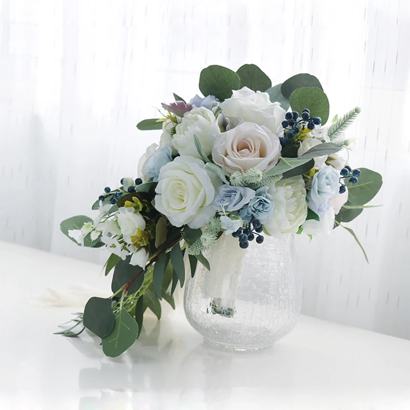 Top Quality Bouquets Wedding Accessories Blue Bouquet