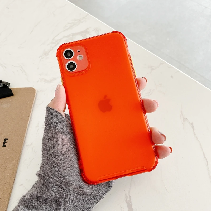 Роскошный чехол для iPhone 11 Pro XR XS MAS X 7 8 6S 6 PLUS противоударный Прозрачный мягкий