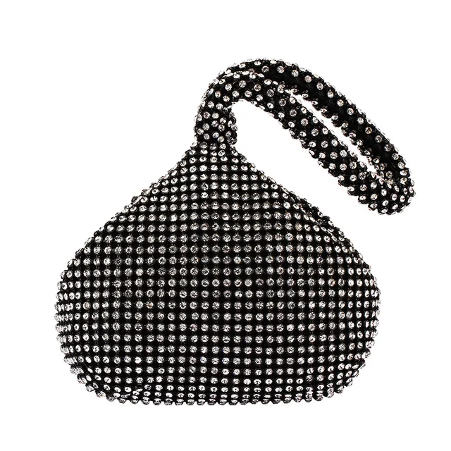 SEKUSA Soft Beaded Women Evening Bags Cover Open Style Lady Wedding Bridalmaid Handbags Purse Bag For New Year Gift Clutch YM1217black