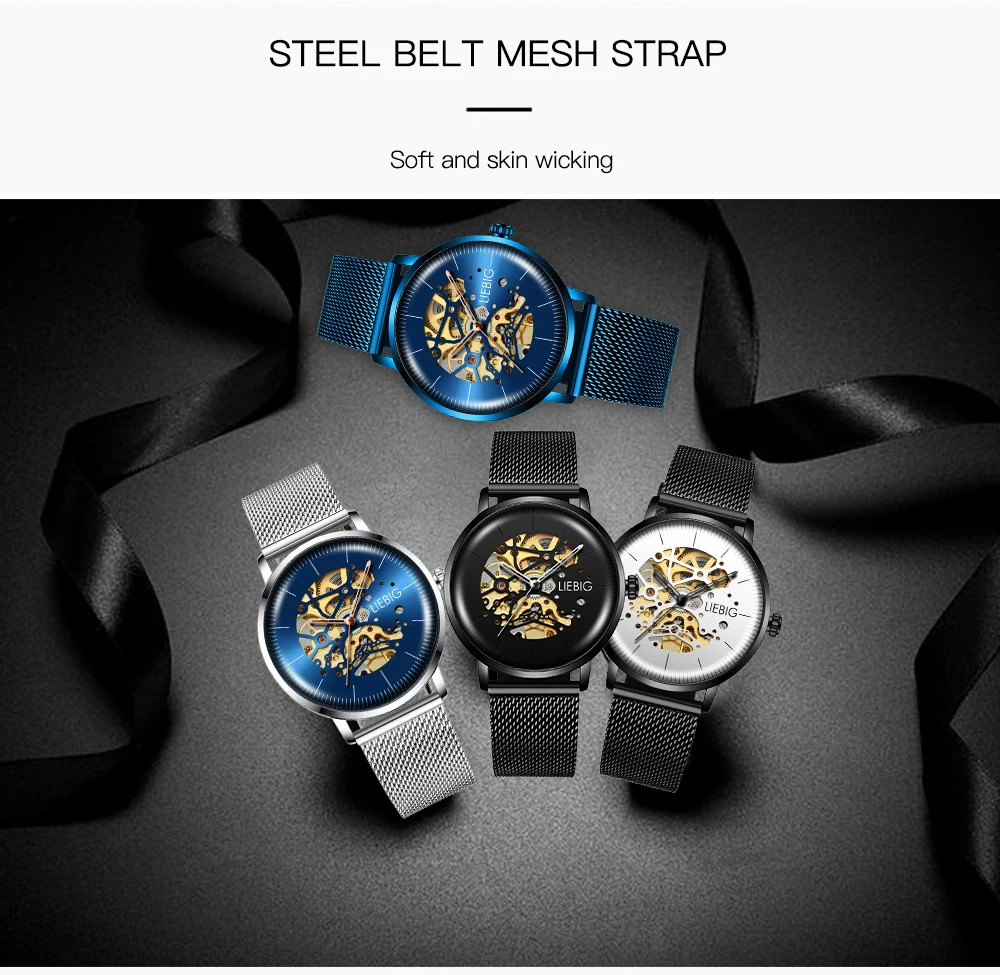 LIEBIG L3001 Horloge водонепроницаемые кварцевые мужские Horloge Mannen повседневные Datum Klok Mannelijke Lederen Riem деловые Horloge Relogio