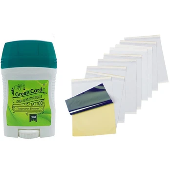 

10 Sheets Tattoo Thermal Carbon Stencil Transfer Paper & 1 Pcs Tattoo Transfer Gel Tattoo Transfer Cream