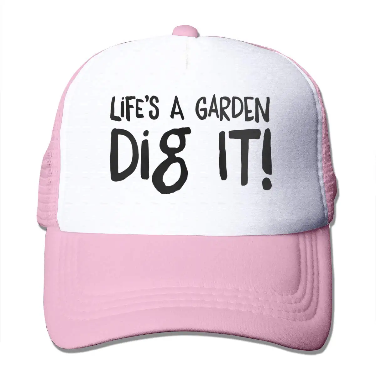 Life's A Garden DIG IT Mesh бейсбольная Кепка унисекс Регулируемая Кепка В Стиле Дальнобойщика розовый