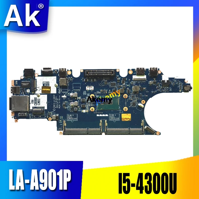 

High quality CN-0WN6N4 for Dell Latitude E5450 Laptop Motherboard WN6N4 ZAM70 LA-A901P I5-4310U DDR3L 100% Fully Tested