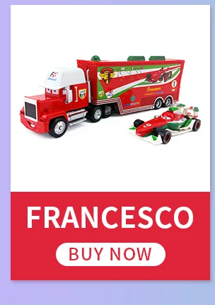 Disney Pixar Cars 2 игрушки молния McQueen Франческо Чико Хикс mack truck король 1:55 литье под давлением Металл 2 шт игрушки детские подарки