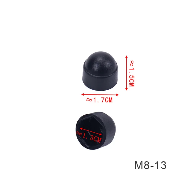 20PCS M8 M10 Bolt Nut Dome Protection Caps Covers Exposed Protect Against Weathering Hexagon Plastic Nuts Caps M8