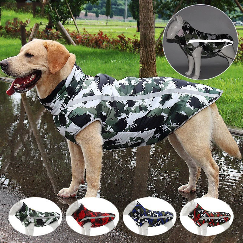 Ropa para perros grandes, abrigo y cálido para mascotas, reflectante, chaquetas impermeables para perros pequeños, y grandes, suministros de ropa|Abrigos y chaquetas para perro| - AliExpress