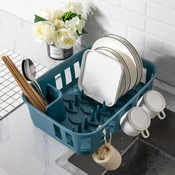 

Nordic Style Kitchen Dish Rack Holder Set Bowl Dish Drain Racks Storage Drying Tableware Rack Tray Kitchen Tools Home Organizer
