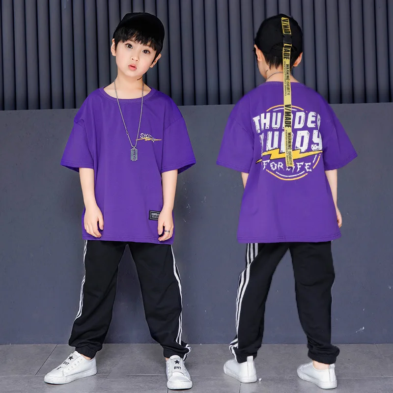 

Children Hiphop Hip Hop Table Costume Summer Men And Women Child Jazz Children Exercise Clothing Set Fashion