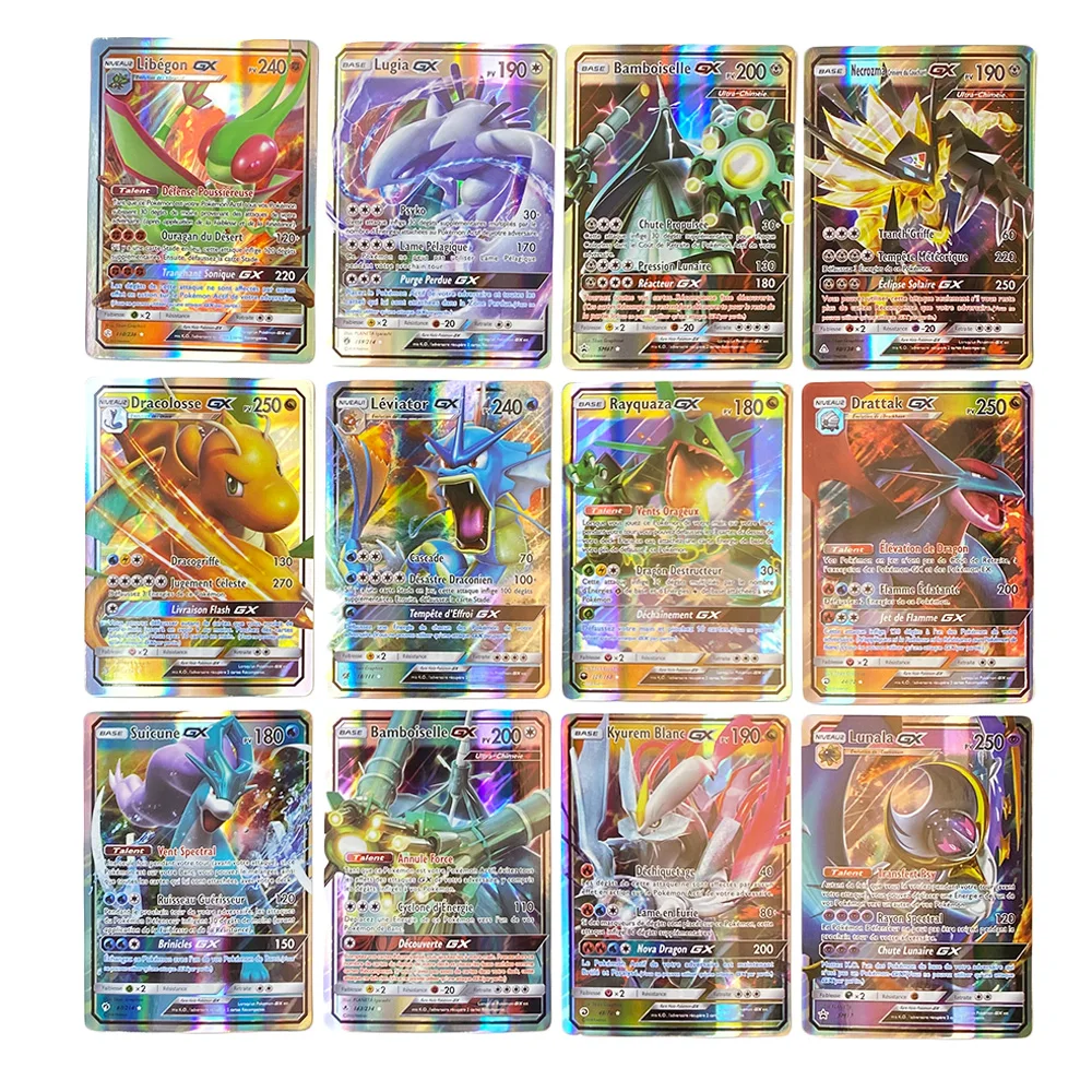 40-300Pcs French Version Pokemon Card Featuring 300 Gx 300 V VMAX 100 Tag Team 20 EX 20MEGA