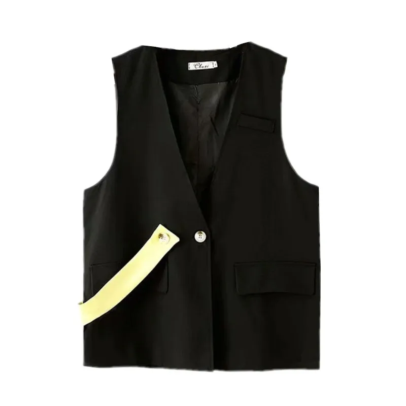 2020 весенние повседневные тонкие Жилеты женские модные пальто свободные с