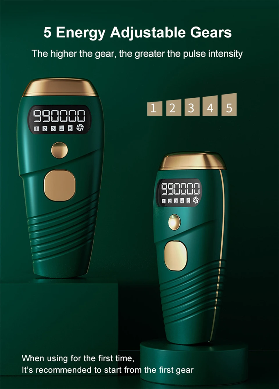 Laser Epilator For Women IPL Hair Removal 990000 Flashes.