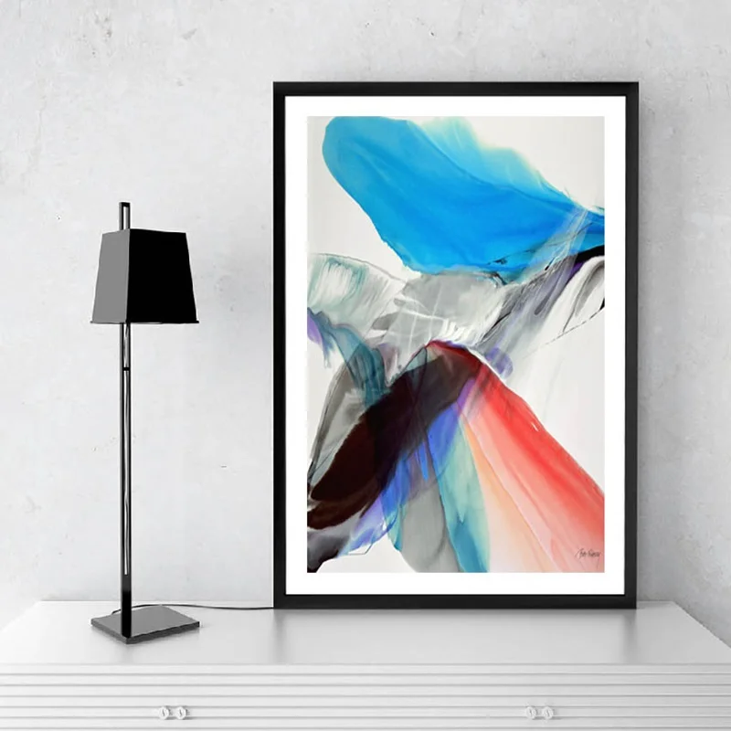 

Color Abstract Blooming Poster Canvas Print Wall Art Nordic Minimalist Style Modular Living Room Bedroom Home Decor