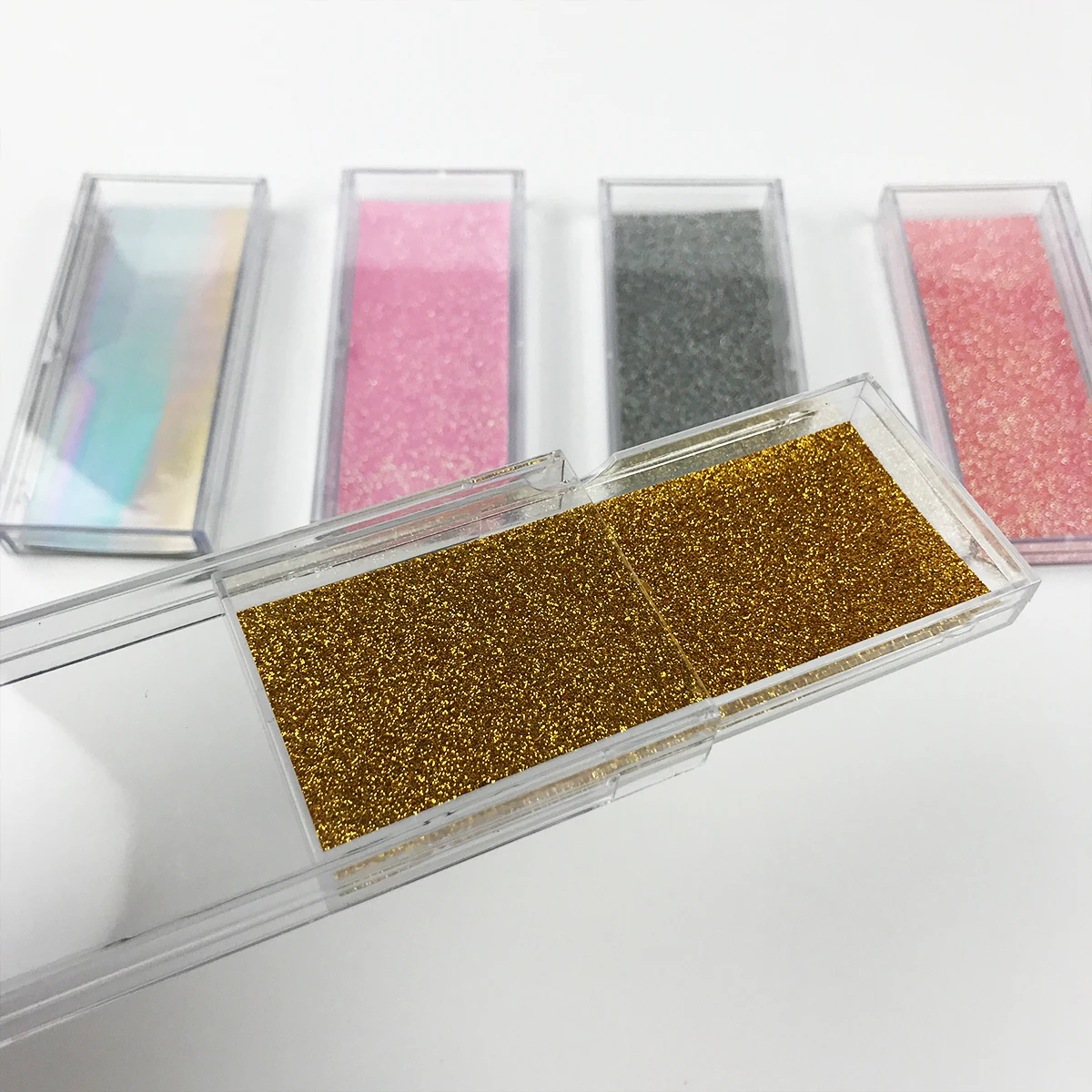 wholesale 3d mink lashes case eyelash packaging box lash boxes packaging custom logo plastic sliding clear custom lash boxes