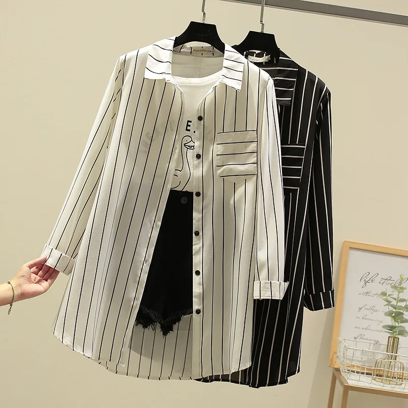 

Plus Size Casual Blouses 2019 Autumn Women Fashion Loose Long Sleeve Cotton Shirts F31-x8135