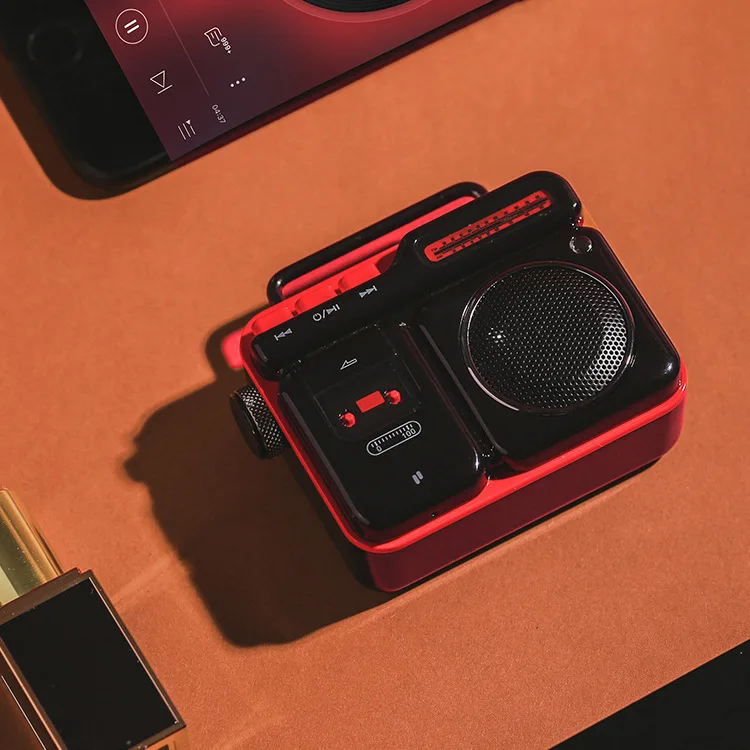 Беспроводной Bluetooth динамик мини портативный Арт Ретро музыкальный плеер мини динамик Bocina Bluetooth Con сабвуфер