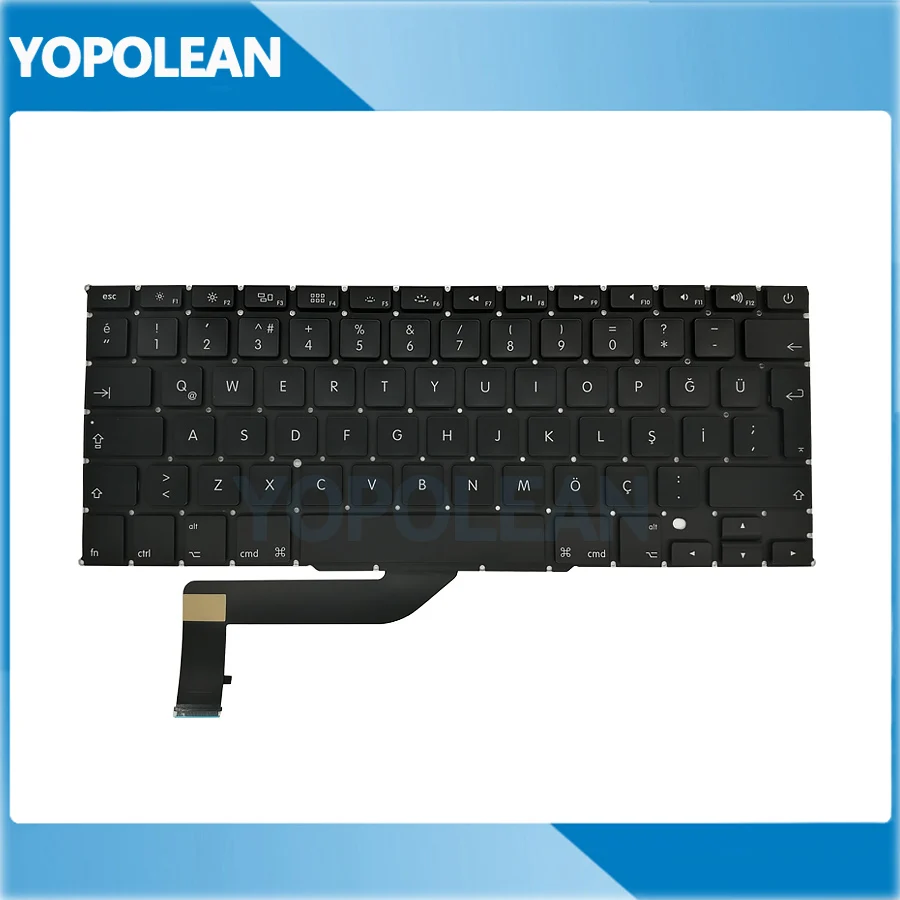 Новая Турецкая клавиатура 5 шт./лот для Macbook Pro Retina 15 дюймов A1398 2012 2013 2014