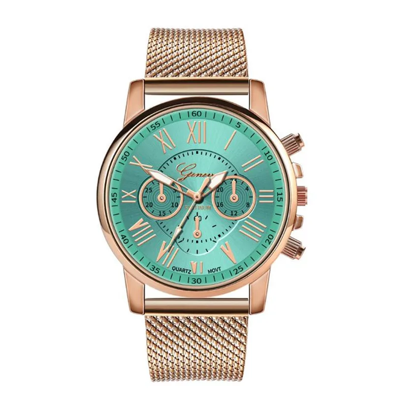 Женские часы Geneva в минималистичном стиле с ремешком и сеткой женские kol saati 2019 Montre