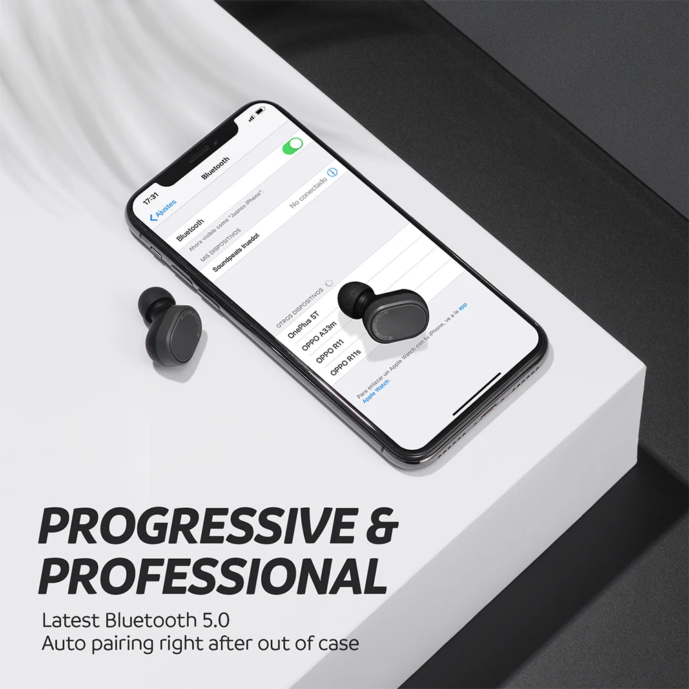 SoundPEATS Bluetooth 5 0 True Беспроводной AptX кодек сенсорный объем Управление наушники