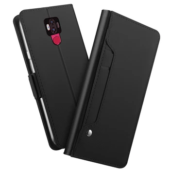 

For Ulefone Power 6 Power6 Case Leather Flip Stand Cover with Mirror and Credit Card Slot For Ulefone Power 6 Case Wallet Luxury