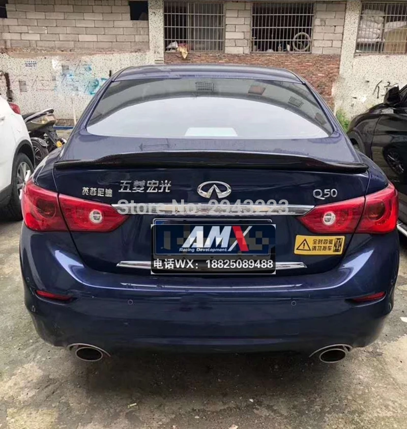 Стайлинг автомобиля задний спойлер из углеродного волокна на крышу заднее крыло