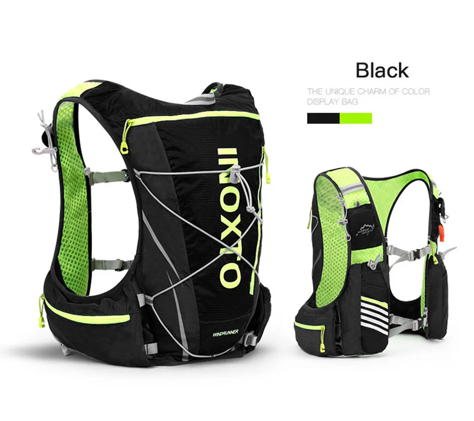 KoKossi Trail Running Vest Backpack 8L Ultra Running Hydration Vest Pack Marathon Running Rucksack Bag 500ml Soft Flask