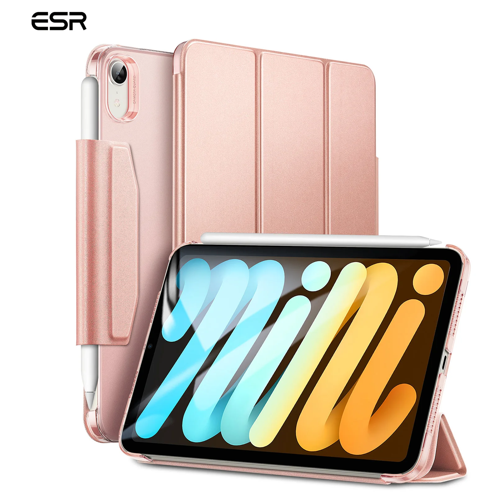 ESR-Trifold Hard Back Capa Protetora, Capa para