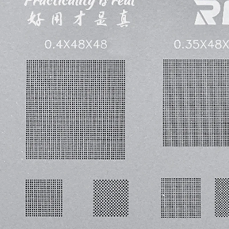 BGA Reballing Stencil Multi-Purpose 0.3/0.35/0.4/0.5/Parallel/45 Degree Hole Universal