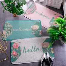 National style floor mat new Chinese style hall carpet Chinese style door mat silk ring dust wear-resistant non-slip door mat