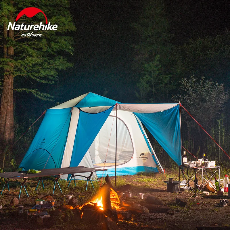 Naturehike открытый 4 6 человек одна комната два зала мульти водонепроницаемый парк
