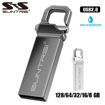 Suntrsi-unidad Flash USB, 64G, 32gb, pendrive 16G, 8G, 128G, resistente al agua, lápiz de memoria de regalo, 2,0