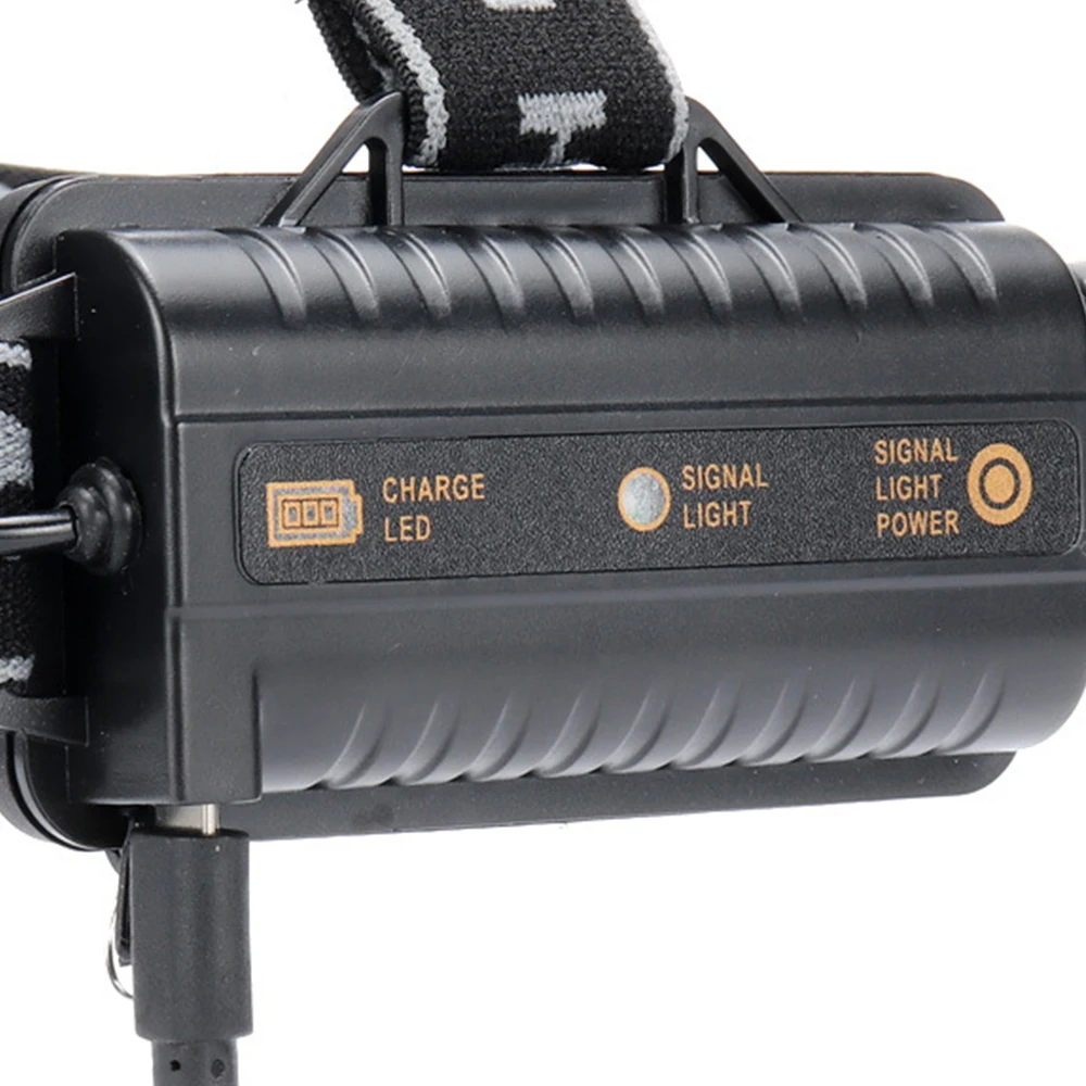 6 Mode 100000LM 5XT6 светодиодный налобный фонарь USB Перезаряжаемый налобный фонарь