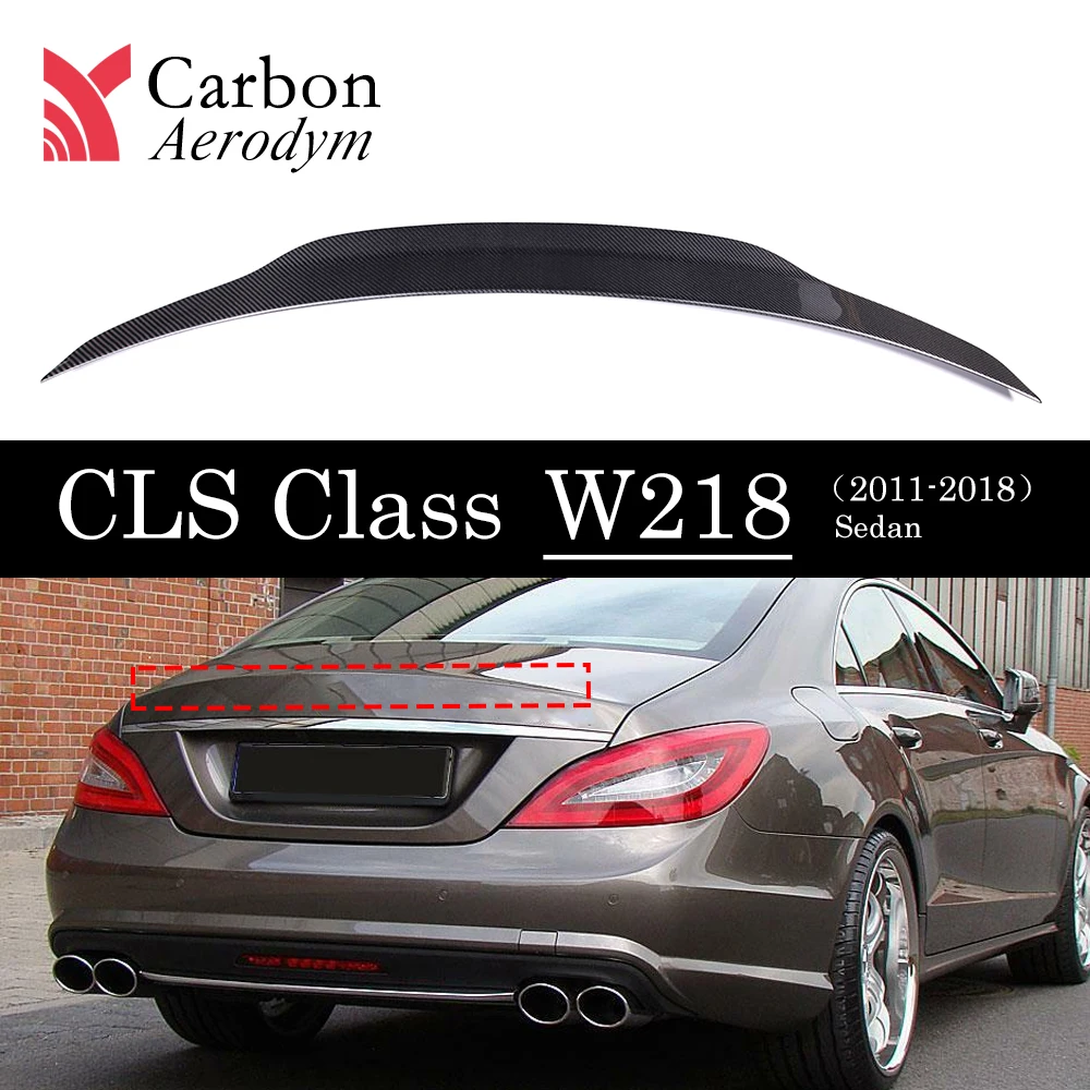 

Carbon Fiber PSM spoiler For Mercedes W218 For Benz CLS Class C218 CLS260 CLS 320 CLS350 2011-2018 Car Rear Wings spoilers