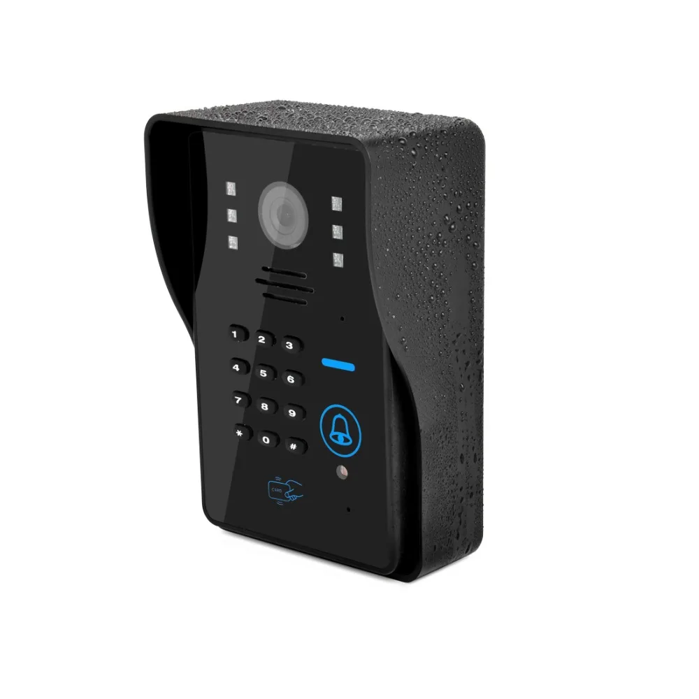 SmartYIBA дюймов 7 дюймов видеодомофон ИК ночного видения RFID доступ к двери камера светодио дный монитор дверной звонок Домофон безопасности