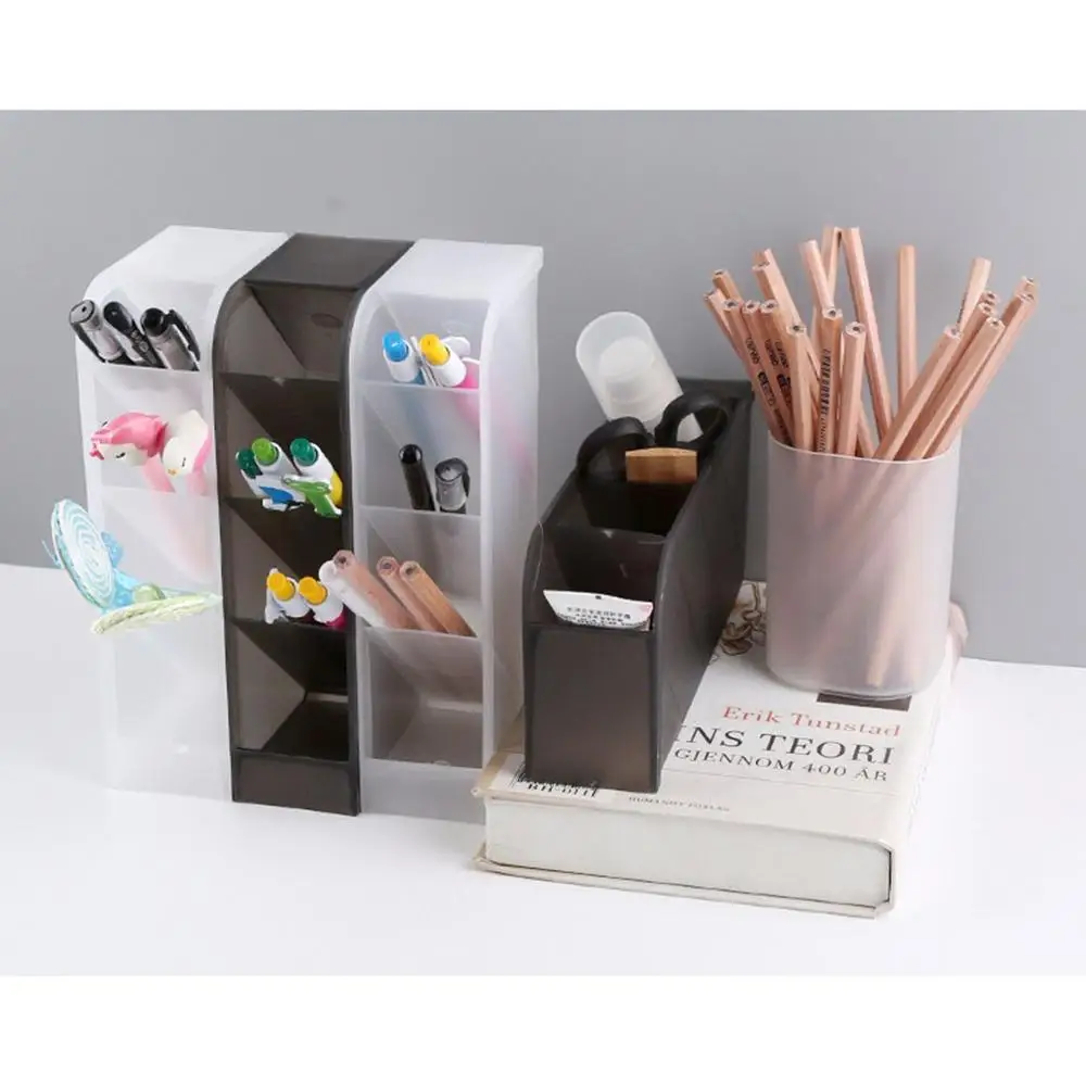 

Multifunctional Desktop Pen Holder Storage Container Organizer Pencil Box Case School Office Stationery escritorio accessories
