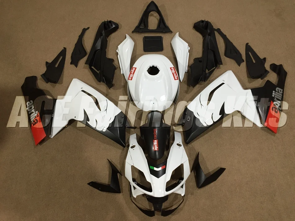 ABS литья под давлением обтекатель комплект подходит для Aprilia RS125 06 07 08 09 10 11 RS4 РСВ 125 2006-2011 Обтекатели женский костюм из двух вещей черно-белый